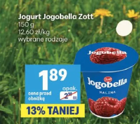 Jogurt Jogobella Zott promocja w Delikatesy Centrum