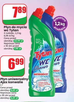 Płyn do mycia wc Tytan zielony promocja w Dino