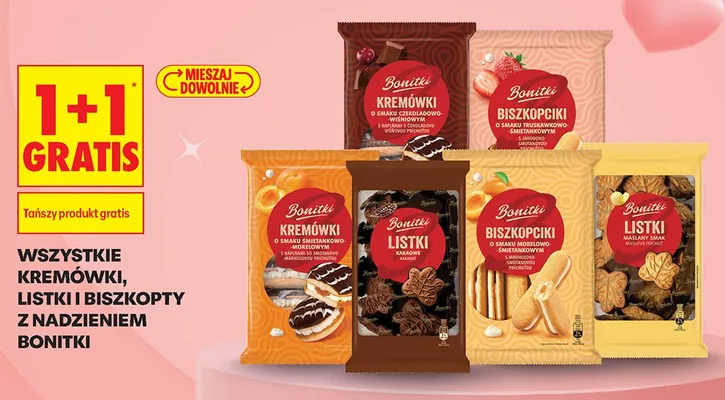 Listki maślany smak Bonitki promocja w Biedronka