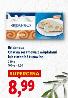 Chałwa Eridanous sezamowa z migdałami  promocja w Lidl