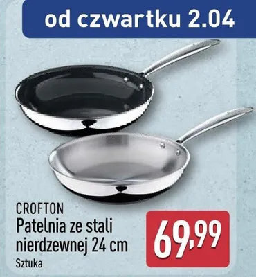 Patelnia ze stali nierdzewnej 24 cm promocja w Aldi