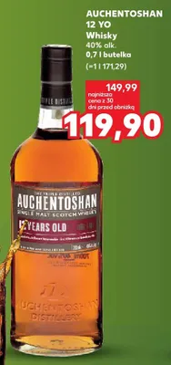 Whisky AUCHENTOSHAN 12 YO 40% alk. promocja w Kaufland