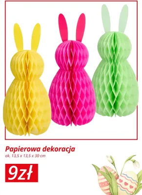 Papierowa dekoracja promocja w KiK