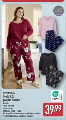 Piżama damska Moda XXL UP2FASHION promocja w Aldi