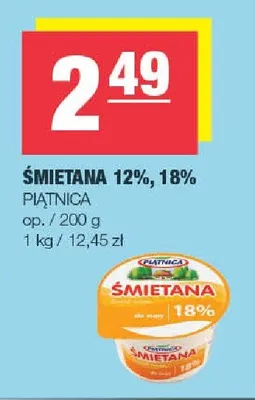 Śmietana 12 % Łaciata promocja w SPAR
