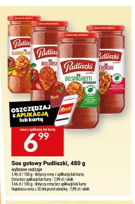 Sos do spaghetti oryginalny Pudliszki promocja w Twój Market