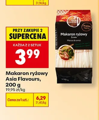 Makaron ryżowy Asia Flavours promocja w Biedronka