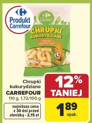 Chrupki kukurydziane promocja w Carrefour