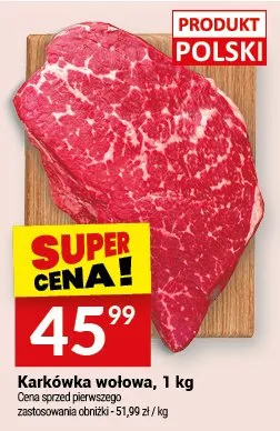 Karkówka wołowa promocja w Twój Market
