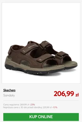 Sandały Skechers promocja w eobuwie.pl