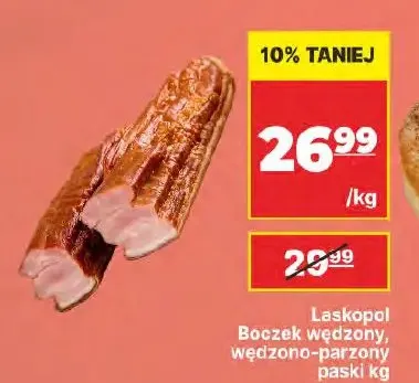 Boczek wędzony paski Laskopol promocja w API Market