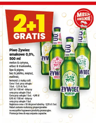 Piwo bezalkoholowe Żywiec smakowe miętaż promocja w Twój Market
