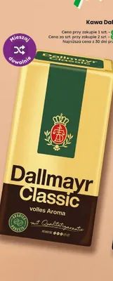 Kawa mielona Dallmayr Classic promocja w Dino
