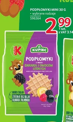 Podpłomyki mini o smaku banana i owoców leśnych Kupiec promocja w Selgros