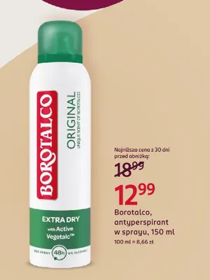 Antyperspirant w sprayu Borotalco promocja w Rossmann
