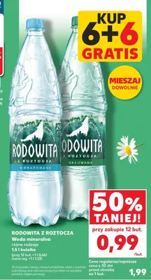 Woda mineralna różne rodzaje promocja w Kaufland