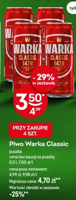 Piwo puszka promocja w Żabka