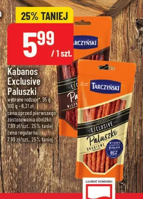 Kabanos Exclusive Paluszki drobiowe Tarczyński promocja w POLOmarket