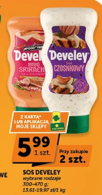 Sos czosnkowy Develey promocja w Euro Sklep