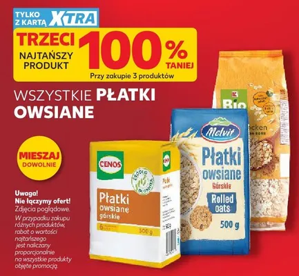 Płatki owsiane Auchan promocja w Kaufland