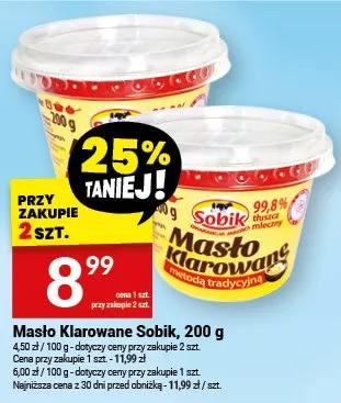Masło Klarowane Sobik promocja w Twój Market
