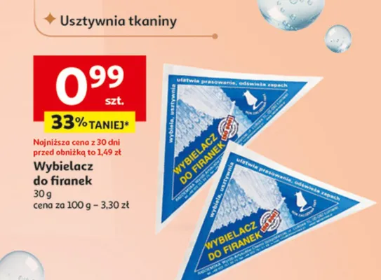 Wybielacz do firanek promocja w Auchan