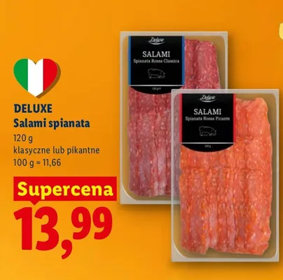 Salami spianata klasyczne promocja w Lidl