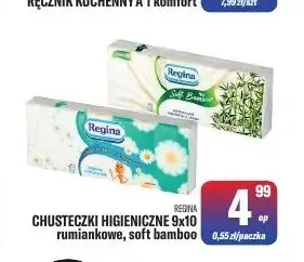 Chusteczki higieniczne 9-pak rumiankowe Regina promocja w Tomi Markt