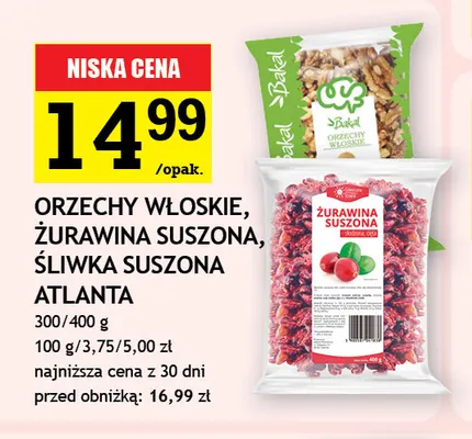 Śliwka suszona Atlanta promocja w Gram Market