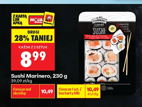 Sushi Marinero promocja w Biedronka