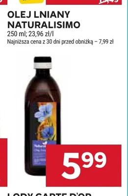 Olej lniany Naturalisimo promocja w Stokrotka