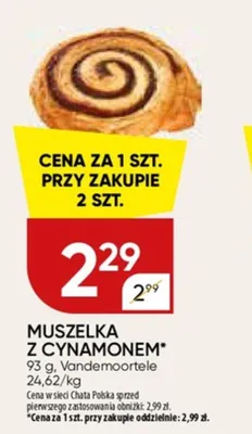 Muszelka z cynamonem Vandemoortele promocja w Chata Polska