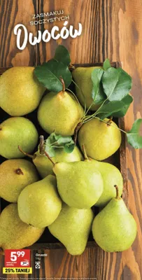 Gruszki promocja w Delikatesy Centrum