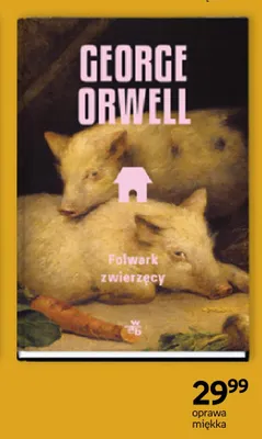Książka Folwark zwierzęcy George Orwell oprawa miękka promocja w Empik