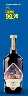 Wermut Cucielo Vermouth Di Torino Rosso promocja w Lidl