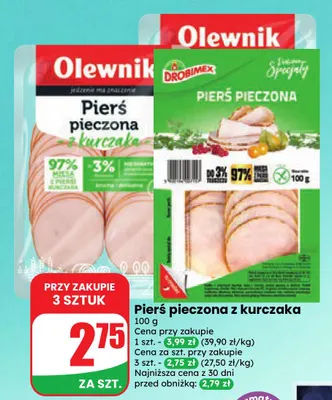 Pierś pieczona z kurczaka Olewnik promocja w Dino