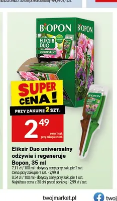 Eliksir Duo uniwersalny odżywia i regeneruje Bopon promocja w Twój Market