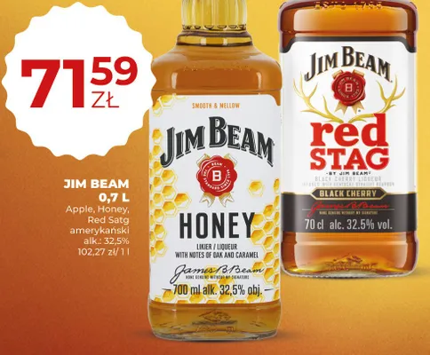 Bourbon Jim Beam Red Stag Black Cherry promocja w Duży Ben