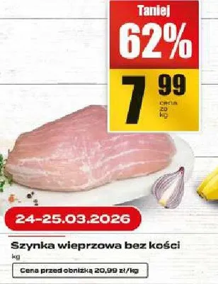 Szynka wieprzowa bez kości promocja w Supeco