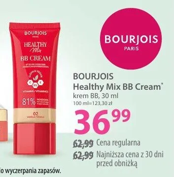 Healthy Mix BB Cream krem BB Bourjois promocja w Hebe