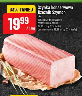 Szynka konserwowa Rzeźnik Szymon promocja w POLOmarket