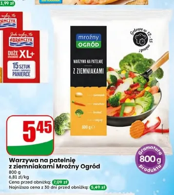 Warzywa na patelnię z ziemniakami Mroźny Ogród promocja w Dino