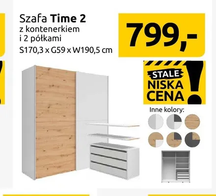 Szafa Time 2 promocja w Black Red White