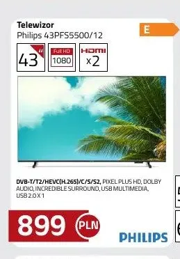 Telewizor Philips 43PFS5500/12 promocja w kakto.pl