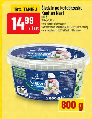 Śledzie po kołobrzesku Kapitan Navi promocja w POLOmarket