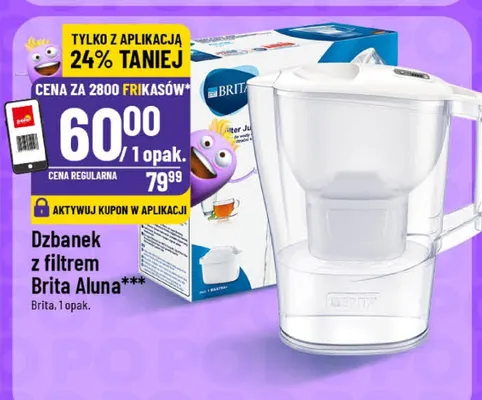 Dzbanek z filtrem Brita Aluna promocja w POLOmarket