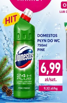 Płyn do WC Domestos Pine Fresh promocja w emma MARKET