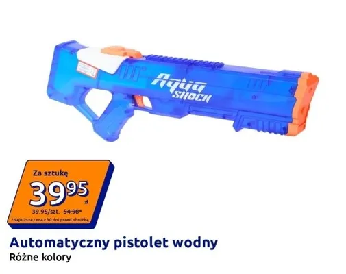 Automatyczny pistolet wodny Aqua Shock promocja w Action