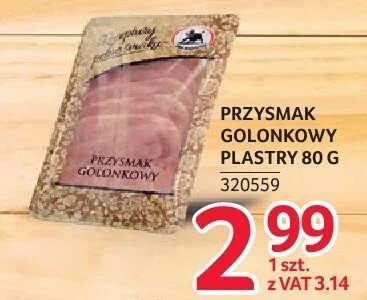 Przysmak golonkowy plastry ŻMB Białystok 80g promocja w Selgros