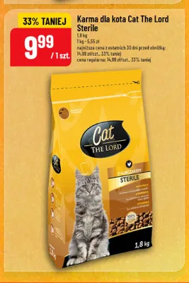 Karma dla kota Cat The Lord Sterile z kurczakiem promocja w POLOmarket